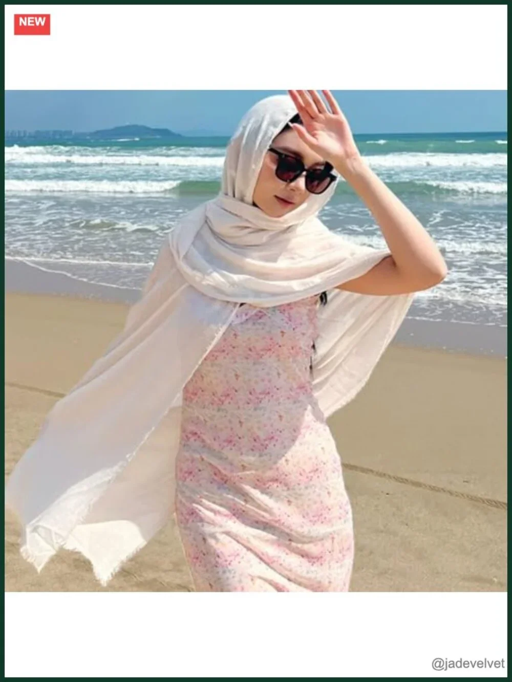 Lightweight Cotton Linen Silk Blend Scarf, Solid Long Shawl Wrap for Travel Work